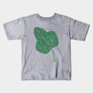 Green ivy leaf Kids T-Shirt